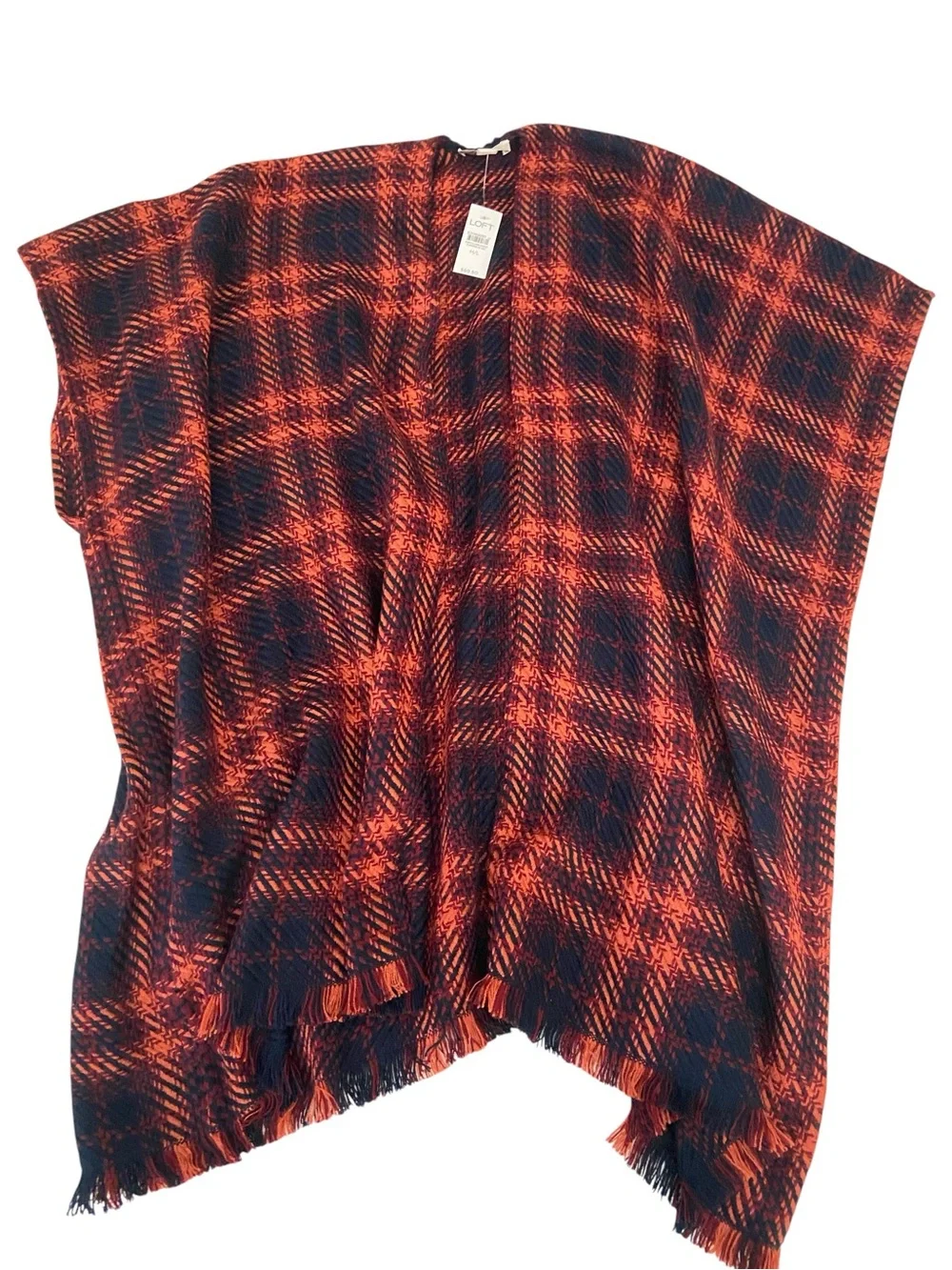 NWT LOFT PLAID WRAP SIZE M/L